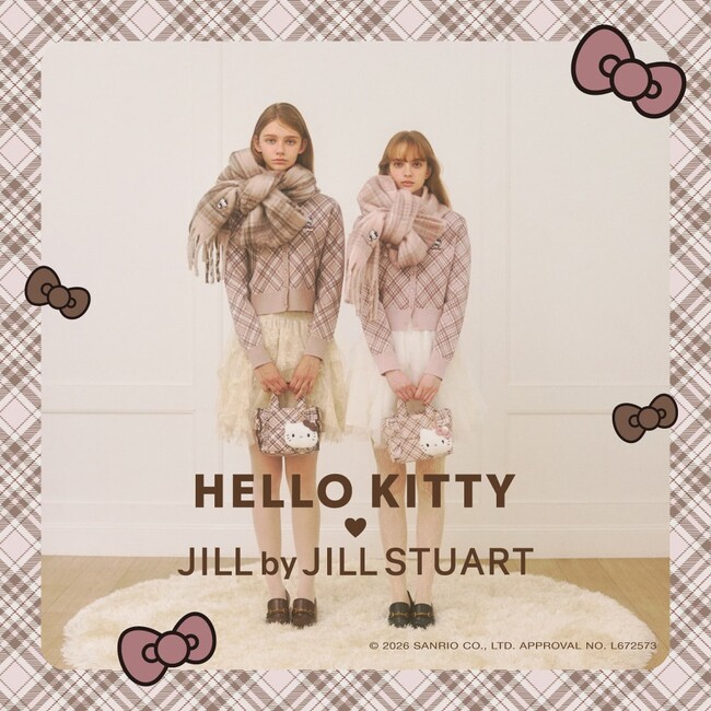 ハローキティ × JILL by JILL STUART　チェック柄をテーマにしたコラボコレクションが登場