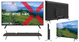 JAPANNEXTが43インチのIPSパネルを搭載した大型4K液晶モニターを49,980円で9月17日(木)に発売 JAPANNEXTが43インチのIPSパネルを搭載した大型4K液晶モニターを49,980円で9月17日(木)に発売