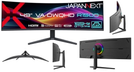 JAPANNEXTが49" VAパネル 165Hz対応 アスペクト比32:9のDWQHD湾曲ウルトラワイドゲーミングモニターを119,980円で発売 JAPANNEXTが49" VAパネル 165Hz対応 アスペクト比32:9のDWQHD湾曲ウルトラワイドゲーミングモニターを119,980円で発売