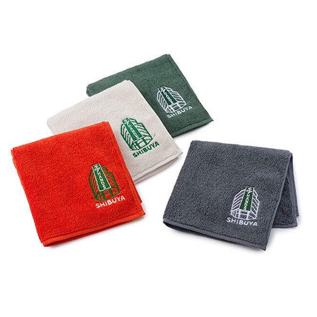ハンズ渋谷店 外観モチーフ刺繍入りタオルハンカチ 発売