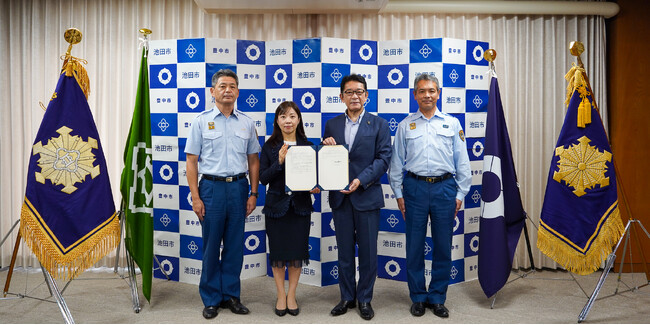 池田市とはしご車を共同運用　消防活動の連携強化と経費効率化へ