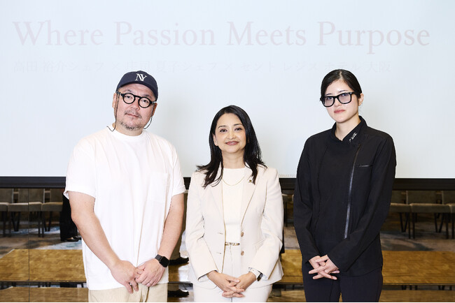 【セント レジス ホテル 大阪】ミシュラン二つ星「La Cime」の高田裕介氏と「Asia’s Best Female Chef 2022」受賞者の庄司夏子氏が次世代への継承を語るトークイベントを開催