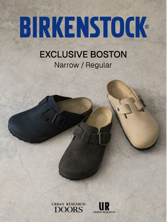 BIRKENSTOCKからURBAN RESEARCH / URBAN RESEARCH DOORSのEXCLUSIVE MODEL ヌバックを纏った“BOSTON”が登場！