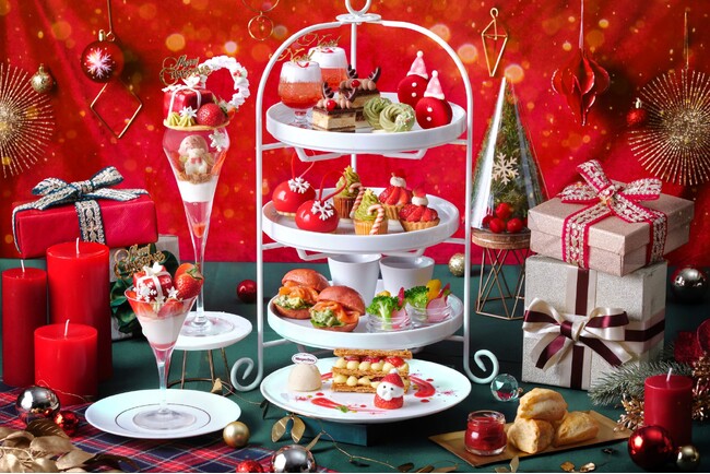 【横浜/大宮】クリスマスモチーフをぎゅっと詰め込んだ いちご尽くしのホリデーティータイム「真っ赤ないちごのクリスマスアフタヌーンティー」