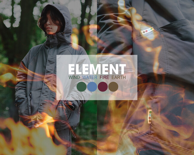 ELEMENT、ブランドの原点「WIND / WATER / FIRE / EARTH」を表現した「W.W.F.E. COLLECTION」を発売