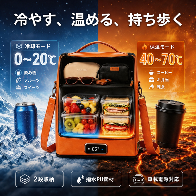 「冷やす」も「温める」も、このバッグひとつ。保冷・保温バッグ「GUOER K2」がMakuakeにて日本先行販売中