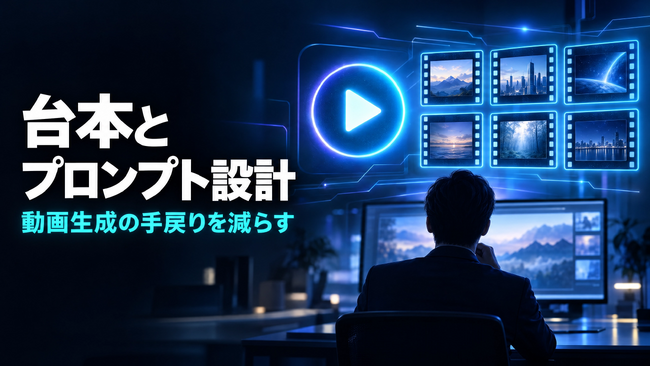 動画生成AIの手戻りを減らす「台本とプロンプト設計」資料を無料公開