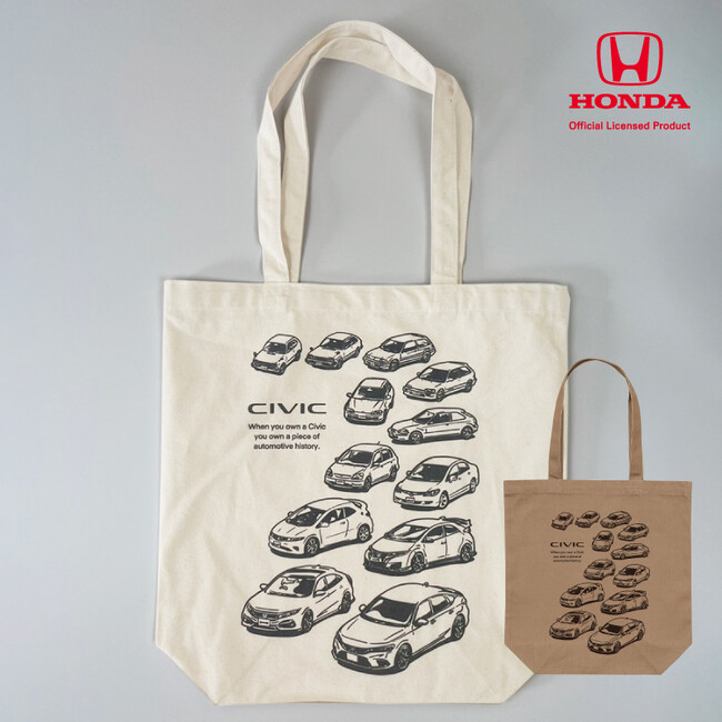 ⚫︎新発売⚫︎Honda『歴代シビック』デザイントートバッグ、新色が登場