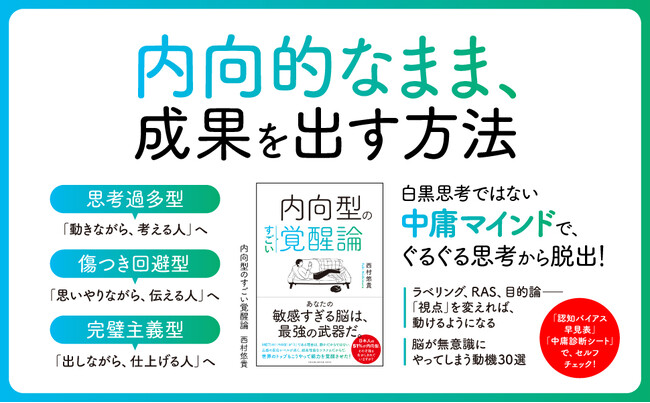 外向型中心社会に疲れたすべての人へ。新刊『内向型のすごい覚醒論』9月24日発売！