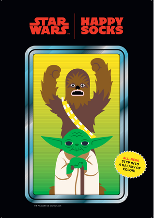 【STAR WARS(TM) × Happy Socks】伝説的サーガの世界観を表現した最新コレクションが発売！80年代のレトロトイにインスパイアされたポップなレッグウェアが登場！