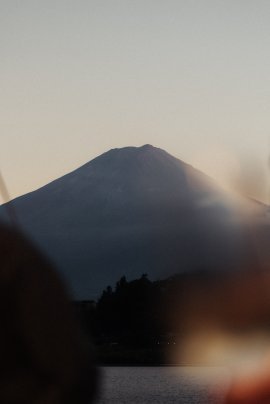 屋形船から眺める富士山 屋形船から眺める富士山