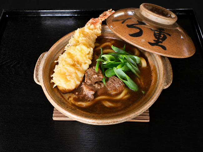 【すき焼のひろ重が うどんをはじめました】A5等級和牛を全品にのせる肉うどん専門店「肉うどん ひろ重」が10月1日 京都・御幸町にオープン
