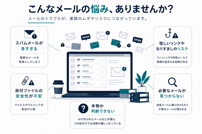 【メールセキュリティサービス AS-POST】フィッシング・スパム・なりすまし・マルウェア対策をまとめて実現
