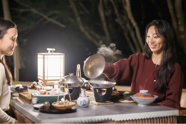【伊豆長岡温泉 三養荘】五感で味わう冬の特等席 月見台を活用した「冬のこたつ懐石」を期間限定販売