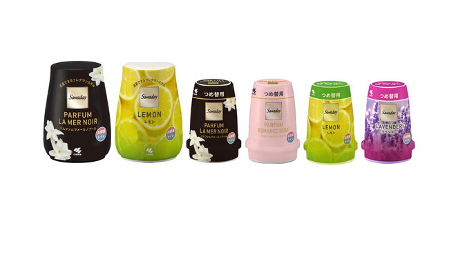 人気の香りはそのままに、インテリアになじむおしゃれなデザインにリニューアル！お部屋＆トイレ用「Sawaday フレグランスゲル」