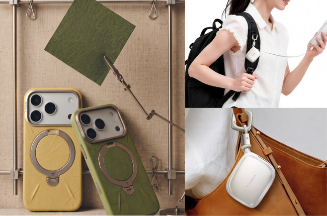 TORRAS、半固体電池採用で安全かつミニマルなデザインを叶えた「PackGo Cube」 自然の質感を纏った「Ostand Q3 レザートーン 自然シリーズ」の2製品を同時発売！