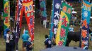 一夜嶽牛突き大会の様子:画像は隠岐の島町観光協会様提供 一夜嶽牛突き大会の様子:画像は隠岐の島町観光協会様提供