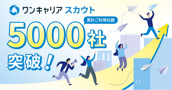 新卒採用サービス「ワンキャリア」のスカウトサービス、累計ご利用社数5,000社を突破