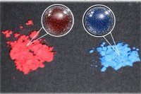 GSアライアンス、ガラスの主成分(シリカ)と合体させた、手についても簡単に取れる新しい色の粉、色材を開発
