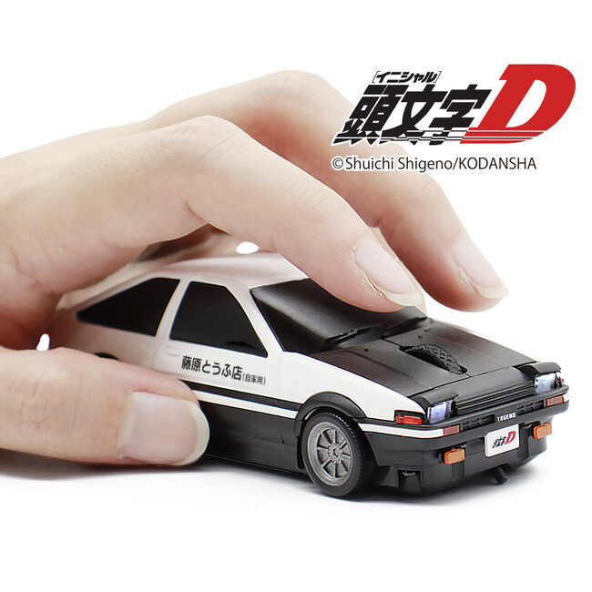 リトラクタブルライトが点灯！『頭文字D』 トヨタ AE86 型無線マウスが浅草のポップアップショップで展示・販売