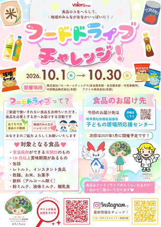 バローホールディングスにてフードドライブチャレンジを開催します!