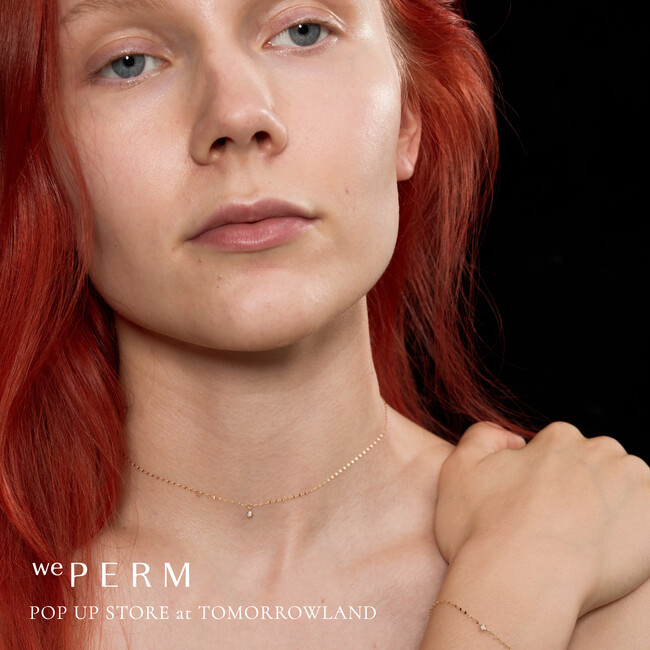 10月1日（木）スタート｜〈wePERM〉POP UP STOREをトゥモローランド各店で開催。別注チェーンジュエリーも登場
