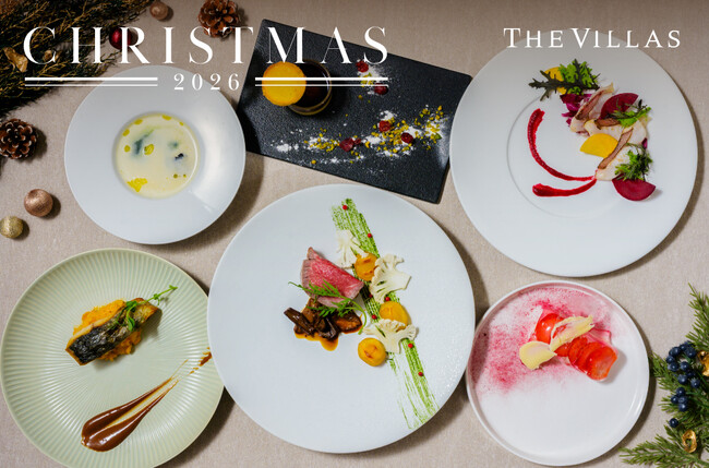 ザ ヴィラズ 長崎「RESTAURANT Azzurro Mare Terrace on the Bay」　空と海に囲まれた隠れ家リゾートでクリスマス限定ディナー
