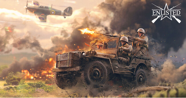 DMM GAMESがサービスを展開しているPC/PS4＆PS5基本プレイ無料の第二次世界大戦FPSオンラインゲーム『Enlisted』にハイスピード展開可能な乗り物大型アップデート！獲得イベント開催！