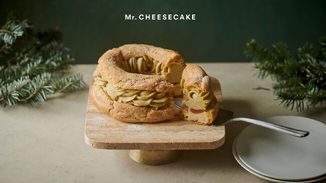 Mr. CHEESECAKE Holiday Collection。ホリデーだけの特別な一品「Paris-Brest Pistachio Apricot」を、公式オンラインストアにて数量限定予約販売