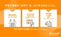 子育て世帯の「リアルな声」3万件超を商品開発・マーケティングに　てつなぎ、法人向け市場調査サービスを開始