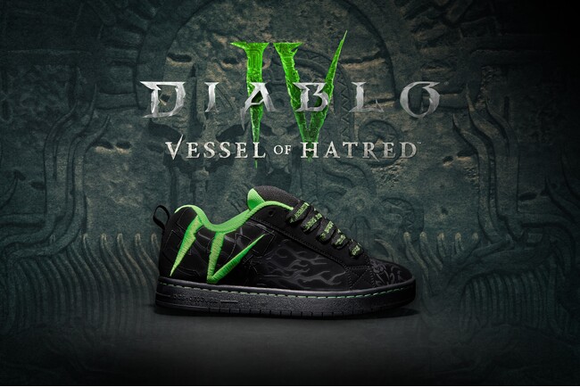 DC Shoes × 「DIABLO IV」 スペシャルコラボレーション世界666足限定「COURT GRAFFIK DIABLO」が登場！
