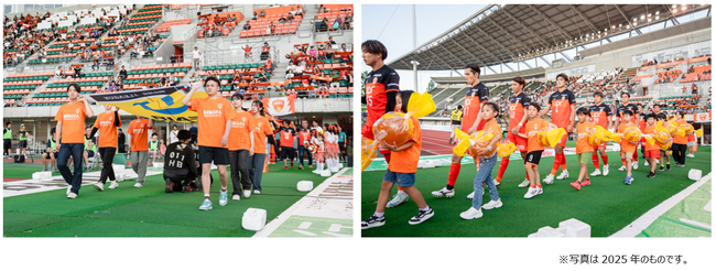 創業の地 光市の従業員が応援＆選手と交流　カンロ×レノファ山口FC「カンロ冠マッチ2026」を開催！