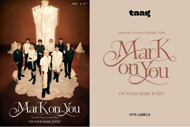 「2026-2027 &TEAM CONCERT TOUR 'Mark on You' ＜on your mark event＞」 ｜カスタムキーリングブランド『taag』オリジナルアイテム発売決定！