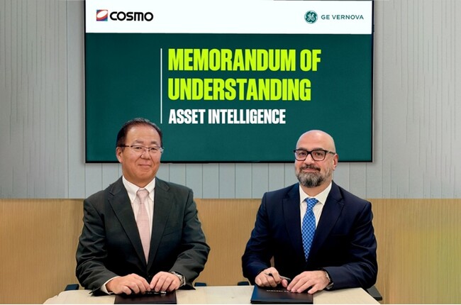 コスモ石油とGE Vernovaが製油所の設備保全高度化に向けた覚書を締結　～生成AI・データ分析を活用した次世代の設備保全を推進～