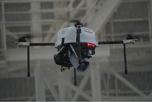 【双葉電子工業】「災害時に飛べるドローン」の実現へ、暴風雨環境下で飛行検証