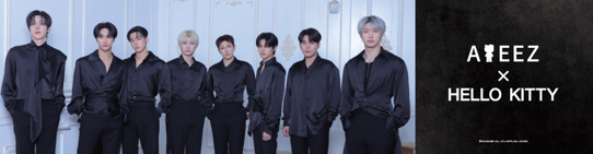 「HELLO KITTY “BLACK SERIES”」初のK-POPコラボはATEEZ！10月16日（金） 表参道に期間限定POP-UP STOREが登場