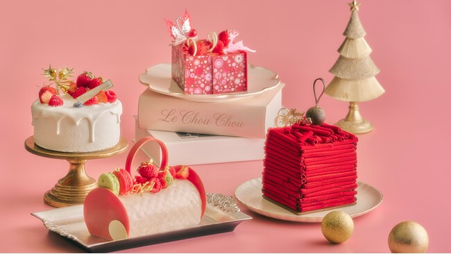【ヒルトン東京お台場】2026年9月オープンの「LE CHOU CHOU」より、初のクリスマスケーキコレクションが登場