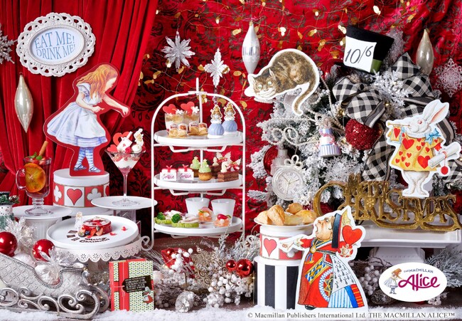 真っ赤ないちごや旬のりんごの甘みとクリスマスモチーフが彩る、アリスとのコラボレーション第3弾！『アリスのクリスマスギフトアフタヌーンティー』全国9都市10会場で期間限定販売