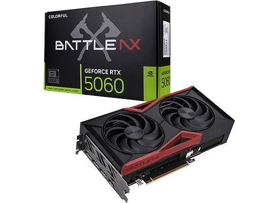 Colorfulから、GeForce RTX 5060およびGeForce RTX 3060を搭載したデュアルファン仕様のグラフィックボード2製品を発売