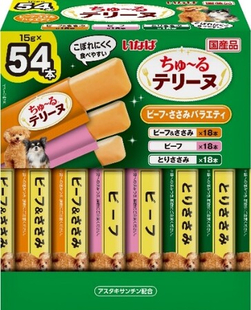 いなばペットフード 「ちゅ~るテリーヌ」に大容量54本入りが新登場!