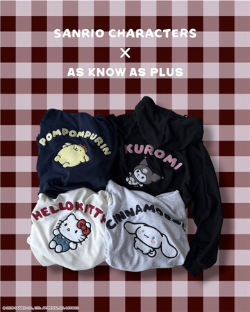 AS KNOW AS plus から『サンリオキャラクターズ』のトラックジャケットが登場！10/16(金)より発売開始