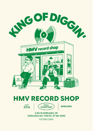【HMV record shop 新宿 10周年記念】TOKYO FM「MURO presents KING OF DIGGIN'」との限定コラボグッズ発売決定！