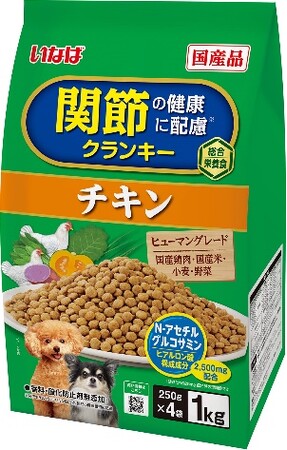 いなばペットフード　わんちゃんの関節と筋肉の健康をサポート！「関節の健康に配慮クランキー」を新発売
