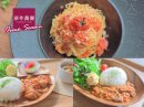トマトパスタ・トマト煮・トマトのキーマカレーなど、ランチタイムを彩るメニュー