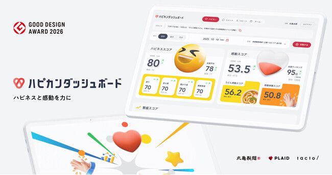 ≪「心的資本経営」を店舗の日常へ≫　従業員の“幸せ”とお客さまの“感動”を可視化する「ハピカンダッシュボード」　2026年度グッドデザイン賞を受賞