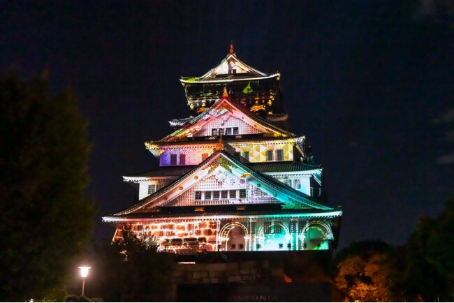 【日伊国交160周年記念】ネイキッドが大阪城にて期間限定プロジェクションマッピング