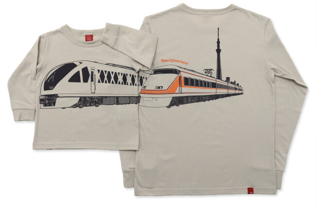 OJICOから東武特急スペーシアと東京スカイツリー(R)をモチーフにした新作コラボレーション長袖Tシャツが限定で登場！