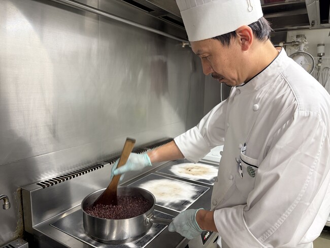 オホーツク産小豆の手作りあんこをホテル朝食で今年も提供します