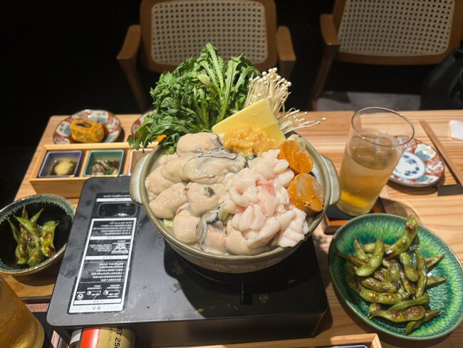 鰻料理店で味わう、牡蠣が主役の贅沢鍋。「日本橋 躻 六本木店」に牡蠣鍋コースが登場