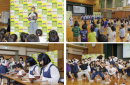 akane氏・アバンギャルディ登場、豆つかみゲーム、「おまめサンバ」ダンス akane氏・アバンギャルディ登場、豆つかみゲーム、「おまめサンバ」ダンス